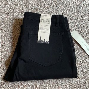 NWT straight leg black jeans